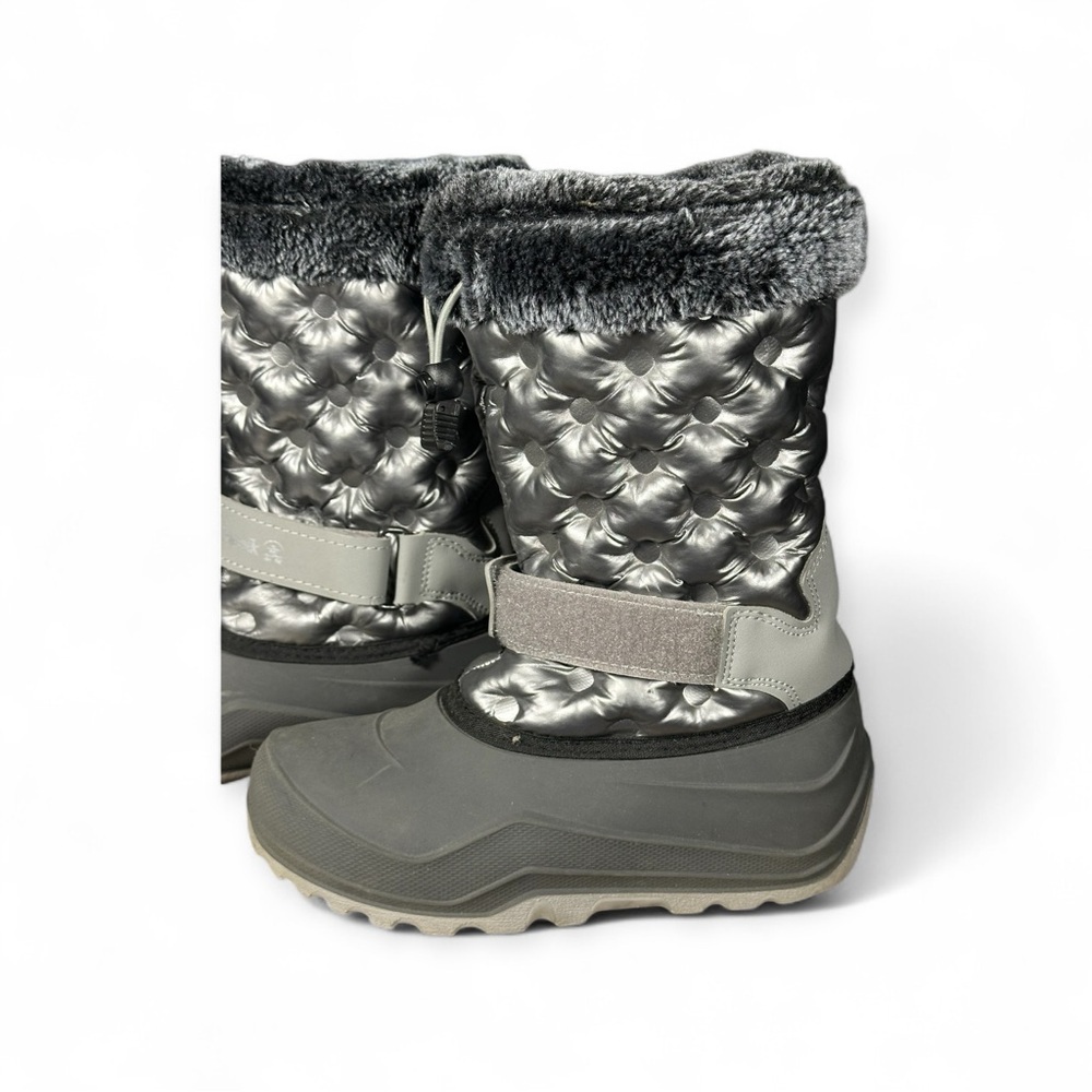 Kamik Gray Penny 3 Quilted Winter Boots with Faux Fur - Picture 4 of 6